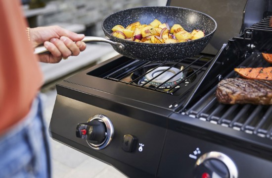 Gratar pe gaz Char-Broil Advantage Core B3 cu 3 arzatoare si arzator lateral, grile din fonta, TRU-Infrared 140970