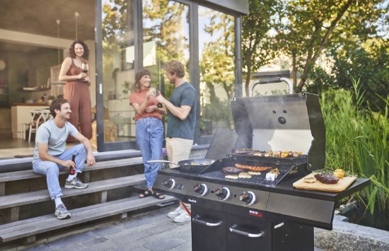Gratar pe gaz Char-Broil Advantage Core B3 cu 3 arzatoare si arzator lateral, grile din fonta, TRU-Infrared 140970