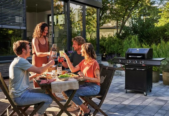 Gratar pe gaz Char-Broil Advantage Core B3 cu 3 arzatoare si arzator lateral, grile din fonta, TRU-Infrared 140970
