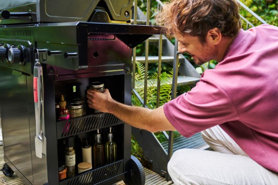 Gratar pe gaz Char-Broil Essential 3 G cu 3 arzatoare, grile din fonta, TRU-Infrared 140234