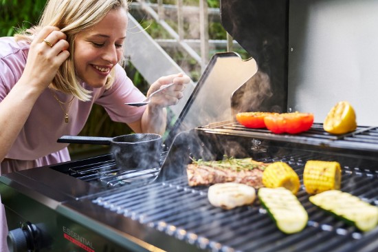 Gratar pe gaz Char-Broil Essential 3 G cu 3 arzatoare, grile din fonta, TRU-Infrared 140234