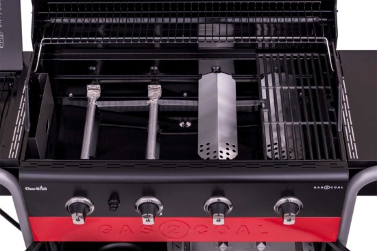 Gratar pe gaz si carbuni hibrid Char-Broil Gas2Coal 2.0 440 cu 4 arzatoare 140926