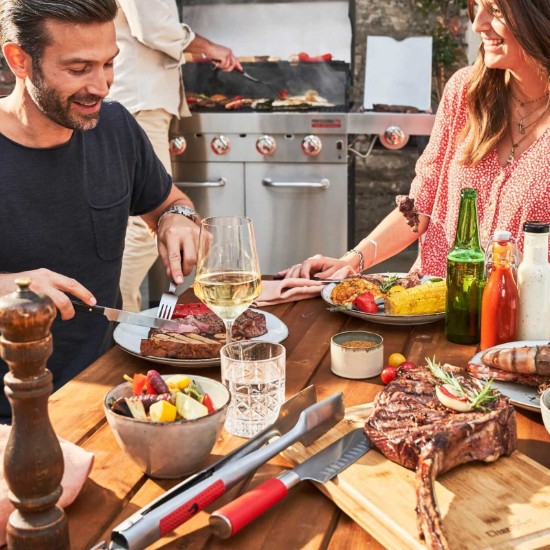 Gratar pe gaz din inox Char-Broil Professional Pro S 4, grile din fonta, sear burner, TRU-Infrared 140921