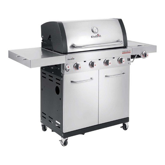 Gratar pe gaz din inox Char-Broil Professional Pro S 4, grile din fonta, sear burner, TRU-Infrared 140921