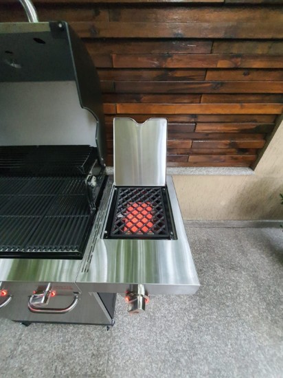 Gratar pe gaz din inox Char-Broil Professional Pro S 3, grile din fonta, sear burner, TRU-Infrared 140920
