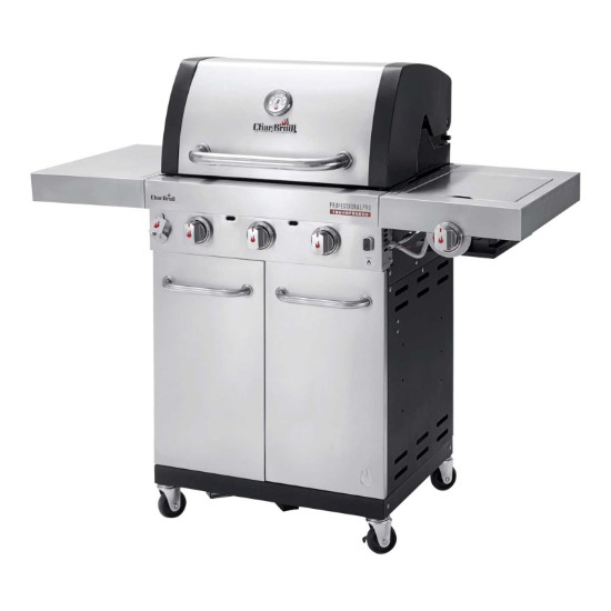 Gratar pe gaz din inox Char-Broil Professional Pro S 3, grile din fonta, sear burner, TRU-Infrared 140920