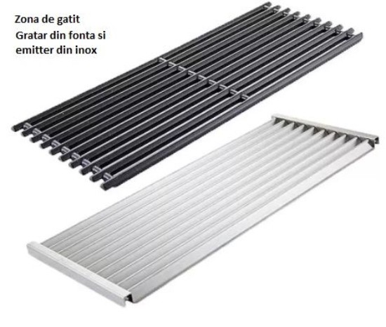 Gratar pe gaz Char-Broil Professional Core B 4, grile din fonta, TRU-Infrared 140916