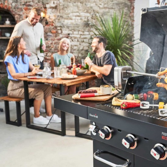 Gratar pe gaz Char-Broil Professional Core B 3, grile din fonta, TRU-Infrared 140915