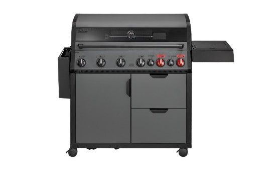 Gratar pe gaz, 6 arzatoare inox, arzator infrarosu, grile fonta, Enders Hyde 6 SIKR Turbo II 804433
