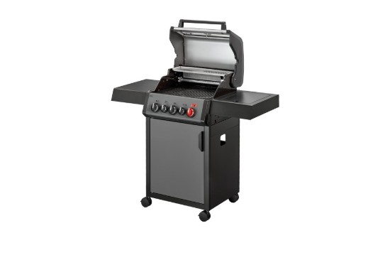 Gratar pe gaz, 3 arzatoare inox, arzator infrarosu, grile fonta, Enders Hyde 3 SIKR Turbo 804033