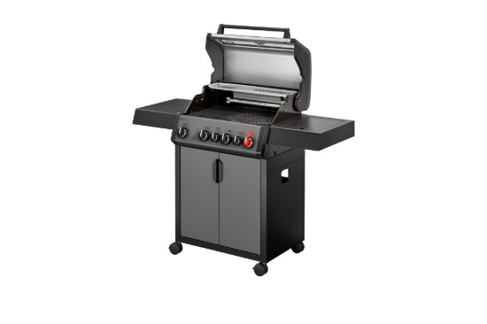Gratar pe gaz, 4 arzatoare inox, arzator infrarosu, grile fonta, Enders Hyde 4 SIKR Turbo 804133