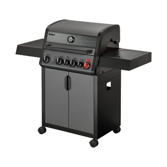 Gratar pe gaz, 4 arzatoare inox, arzator infrarosu, grile fonta, Enders Hyde 4 SIKR Turbo 804133