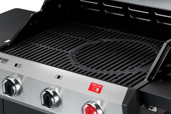 Gratar pe gaz, 3 arzatoare inox, arzator Turbo Zone, grile fonta, Enders Chicago Next 3 R Turbo 893433