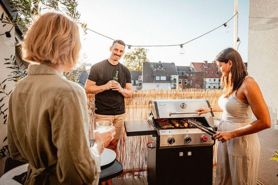 Gratar pe gaz, 3 arzatoare inox, arzator Turbo Zone, grile fonta, Enders Chicago Next 3 R Turbo 893433