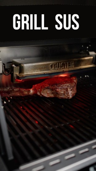 Bucatarie pe gaz, 3 arzatoare inox, arzator infrarosu ajustabil, grile fonta, Enders Uniq Pro 3 IK Kitchen Turbo 860833