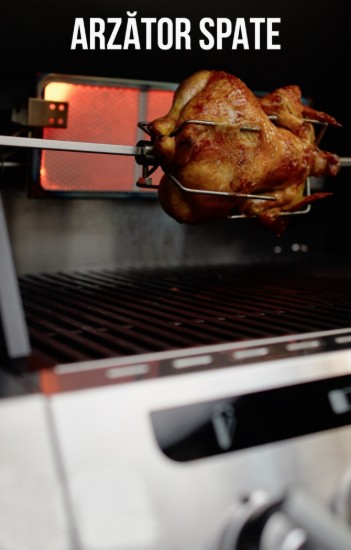 Bucatarie pe gaz, 3 arzatoare inox, arzator infrarosu ajustabil, grile fonta, Enders Uniq Pro 3 IK Kitchen Turbo 860833