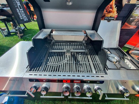 Bucatarie pe gaz, 3 arzatoare inox, arzator infrarosu ajustabil, grile fonta, Enders Uniq Pro 3 IK Kitchen Turbo 860833