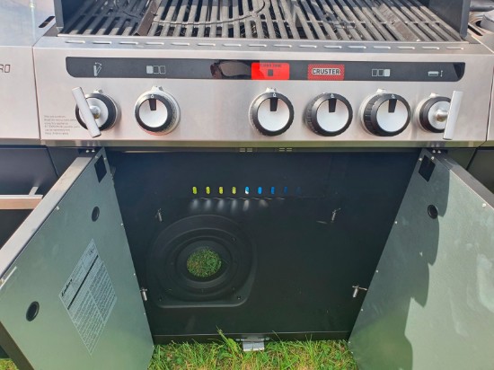 Bucatarie pe gaz, 3 arzatoare inox, arzator infrarosu ajustabil, grile fonta, Enders Uniq Pro 3 IK Kitchen Turbo 860833