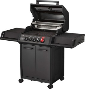 Gratar pe gaz, 3 arzatoare inox, arzator infrarosu, grile fonta, Enders Monroe Pro 3 SIK Turbo, 838133 grafit mat