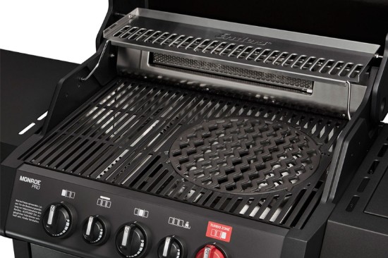 Gratar pe gaz, 3 arzatoare inox, arzator infrarosu, grile fonta, Enders Monroe Pro 3 SIK Turbo, 838133 grafit mat