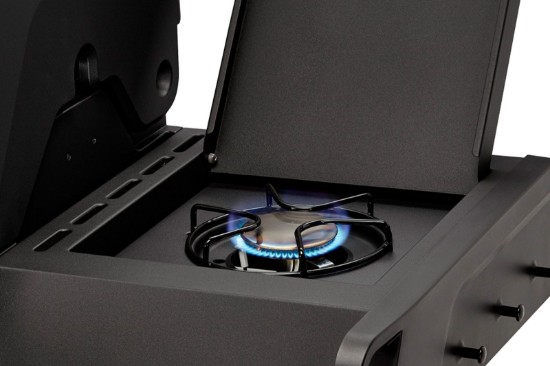 Gratar pe gaz, 3 arzatoare inox, arzator infrarosu, grile fonta, Enders Monroe Pro 3 SIK Turbo, 838133 grafit mat