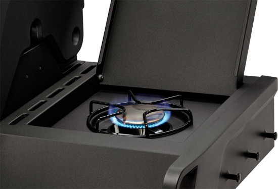 Gratar pe gaz, 4 arzatoare inox, arzator infrarosu, grile fonta, Enders Monroe Pro 4 SIK Turbo, 838533 grafit mat