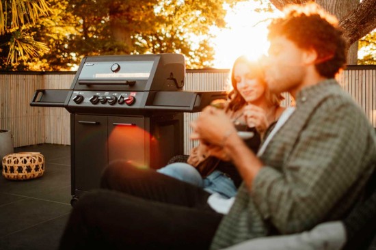 Gratar pe gaz, 4 arzatoare inox, arzator infrarosu, grile fonta, Enders Monroe Pro 4 SIK Turbo, 838533 grafit mat