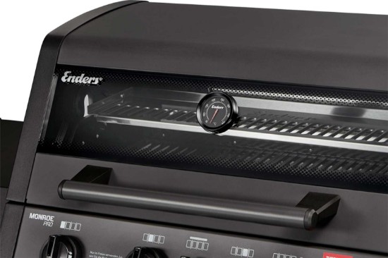 Gratar pe gaz, 4 arzatoare inox, arzator infrarosu, grile fonta, Enders Monroe Pro 4 SIK Turbo, 838533 grafit mat