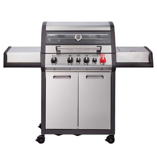 Gratar pe gaz, 4 arzatoare inox, arzator infrarosu, grile fonta, Enders Monroe Pro 4 SIK Turbo 837833