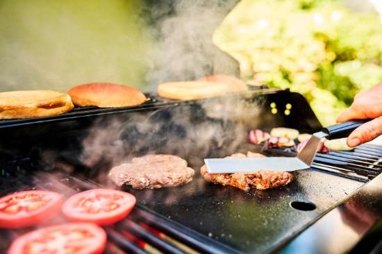 Plita reversibila cu 2 fete neteda si grill din fonta pentru gratar Essential Char-Broil 140133