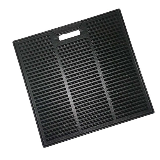 Plita din fonta cu 2 fete neteda si grill 38 x 39 cm Char-Broil 140573