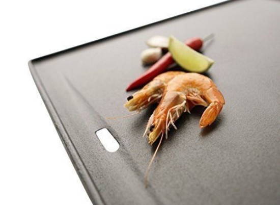 Plita din fonta cu 2 fete neteda si grill 38 x 39 cm Char-Broil 140573