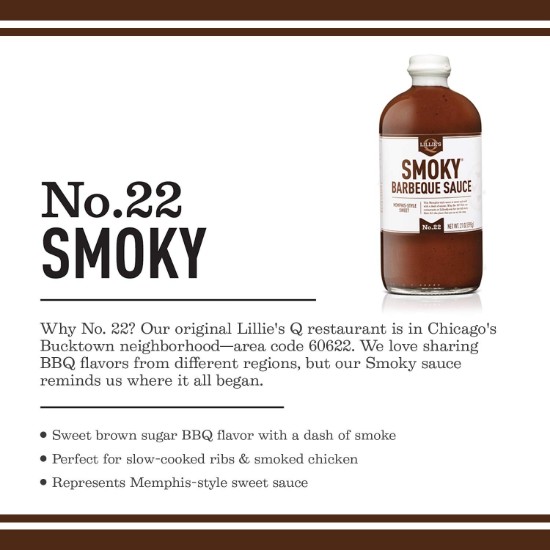 Sos Lillie's Q Smoky Barbecue Sauce 470 ml LQ-5004