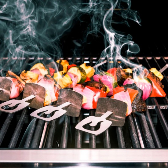Set 4 tepuse metalice pentru gatit Kebab si frigarui la gratar Char-Broil 140019