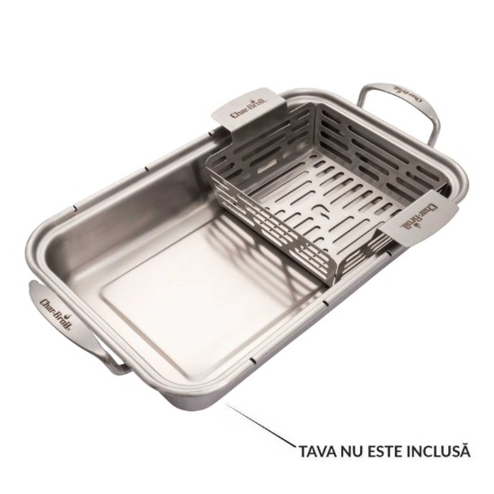 Cos din inox pentru gratar 25 x 16 x 7 cm Char-Broil 140016