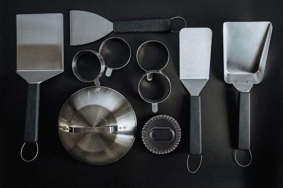 Set 10 piese pentru plancha din otel inoxidabil si plastic Enders 8776