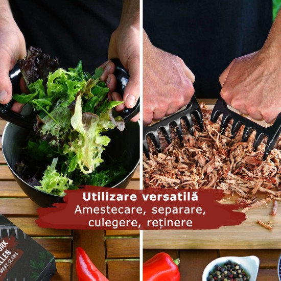 Set 2 gheare 11,5x11 cm pentru carne si preparate pulled pork Grillart GA-1025