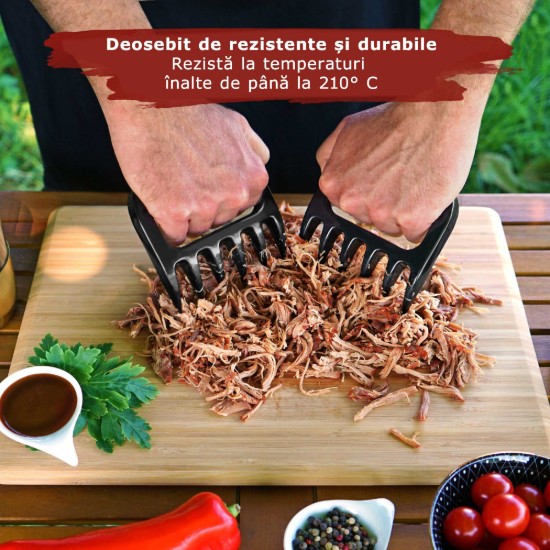 Set 2 gheare 11,5x11 cm pentru carne si preparate pulled pork Grillart GA-1025