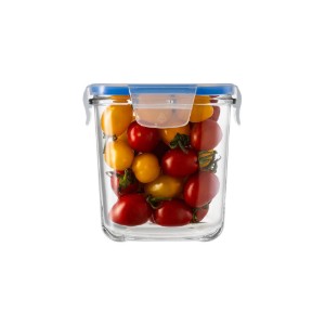 Caserola patrata, sticla, 830ml, "Superblock" - Borgonovo