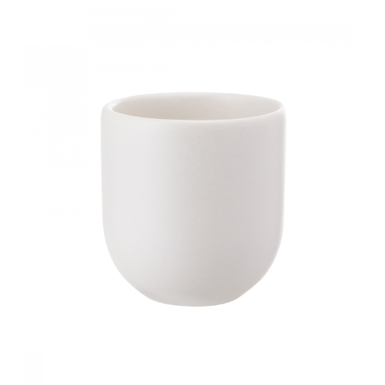 Ceasca cafea ceramica, 250ml, pahar Novum Milk Foam, alb, mat, gresie glazurata manual