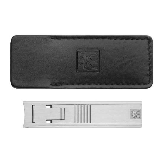 Unghiera compacta inox, 59 mm, husa piele neagra - Zwilling PREMIUM