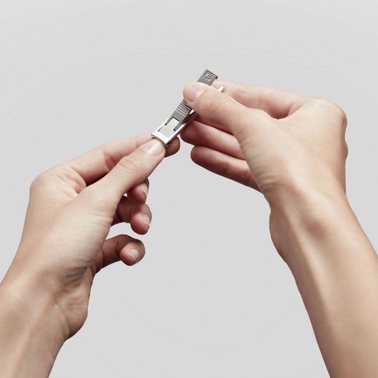 Unghiera compacta inox, 59 mm, husa piele neagra - Zwilling PREMIUM