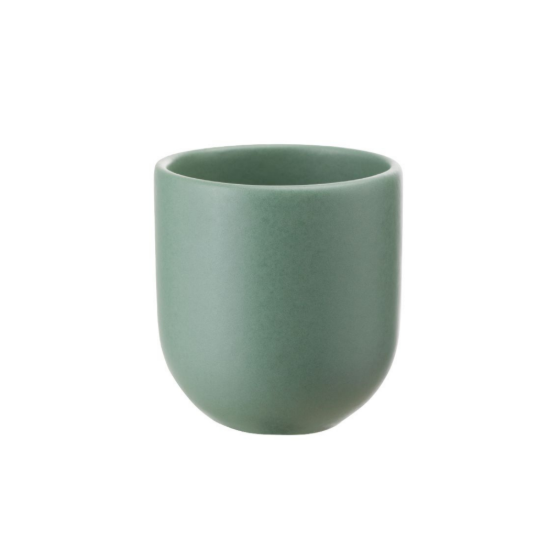 Ceasca cafea ceramica, 250ml, pahar Novum Mint Green, verde menta pudrat mat, gresie glazurata manual