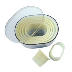 Set 7 cuttere prajituri, forma ovala, plastic - de Buyer