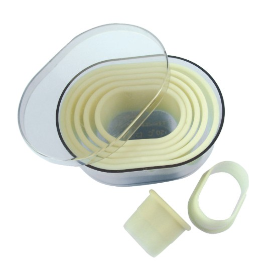 Set 7 cuttere prajituri, forma ovala, plastic - de Buyer
