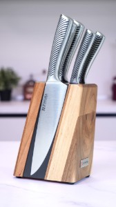 Set cutite 6 piese, suport magnetic - Zokura