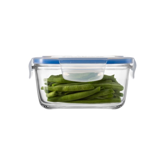 Caserola patrata, sticla, 1400ml, "Superblock" - Borgonovo