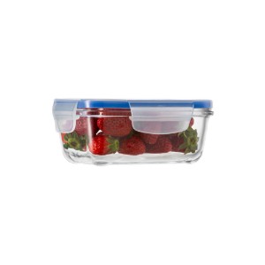 Caserola dreptunghiulara, sticla, 800ml, "Superblock" - Borgonovo