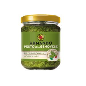 Pesto alla genovese cu busuioc Genovese D.O.P., 180 g - Armando