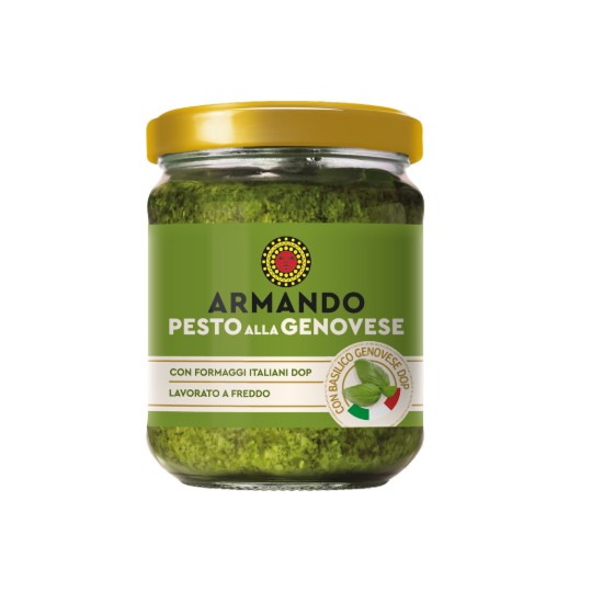 Pesto alla genovese cu busuioc Genovese D.O.P., 180 g - Armando